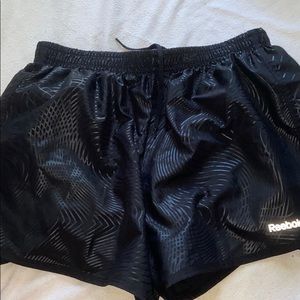 Black reebok athletic shorts